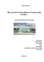 Referāts 'Būt vai nebūt Gunāra Birkerta Gaismas pilij Latvijā', 1.