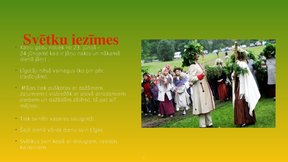 Prezentācija 'Līgo svētku iezīmes', 2.