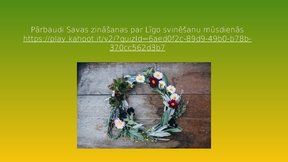 Prezentācija 'Līgo svētku iezīmes', 9.