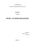 Referāts 'Bērnība, tās attīstības likumsakarības', 1.