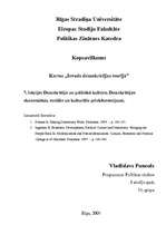 Konspekts 'Demokrātija un politiskā kultūra. Demokrātijas ekonomiskie, sociālie un kulturāl', 1.