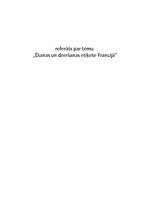 Referāts 'Ēšanas un dzeršanas etiķete Francijā', 1.