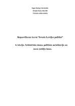 Konspekts 'Sabiedriskā doma, politiskā socializācija un masu mediju loma', 1.