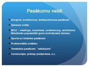 Konspekts 'Tūrisma un viesmīlības nozares pasākumu un konferenču organizēšanas sektora raks', 14.