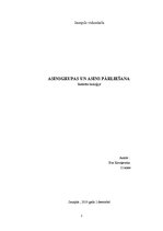 Konspekts 'Asinsgrupas un asins pārliešana', 1.