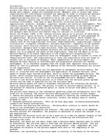 Eseja 'Decision Making in Modern Organizations', 1.