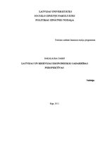 Diplomdarbs 'Latvijas un Krievijas ekonomiskās sadarbības perspektīvas', 1.