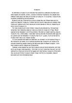 Eseja 'Essay about Museums', 1.