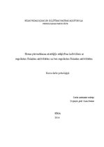 Referāts 'Stresa pārvarēšanas stratēģiju atšķirības indivīdiem ar regulārām fiziskām aktiv', 1.