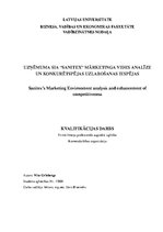 Diplomdarbs 'Uzņēmuma SIA "Sanitex" mārketinga vides analīze un konkurētspējas uzlabošanas ie', 1.