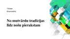 Prezentācija 'No mutvārdu tradīcijas līdz nošu pierakstam', 1.