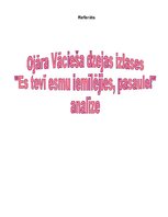 Referāts 'Ojāra Vācieša dzejas izlases "Es tevī esmu iemīlējies, pasaule!" analīze', 1.