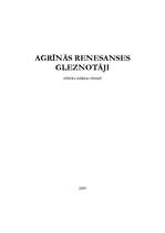 Referāts 'Agrīnās renesanses gleznotāji', 1.
