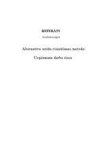 Referāts 'Alternatīva strīdu risināšanas metode: uzņēmuma darba tiesa', 1.