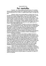 Eseja 'Vientulība', 1.