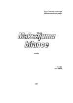 Referāts 'Maksājuma bilance', 1.