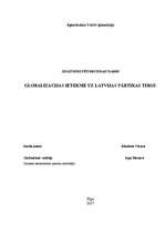 Referāts 'Globalizācijas ietekme uz Latvijas pārtikas tirgu', 1.