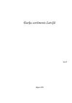 Konspekts 'Gurķu sortiments Latvijā', 1.