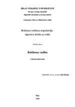 Konspekts 'Reklāmas vadīšana organizācijā ', 1.