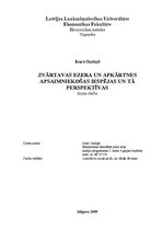 Referāts 'Zvārtavas ezera un apkārtnes apsaimniekošanas iespējas un tā perspektīvas', 29.