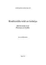 Referāts 'Kredītiestāžu veidi un funkcijas', 1.