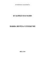 Referāts 'Darba devēja uzteikums', 1.