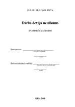 Referāts 'Darba devēja uzteikums', 2.