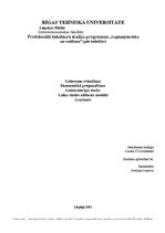 Paraugs 'Laika rindas aditīvais modelis', 1.