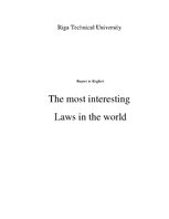 Konspekts 'The Most Interesting Laws in the World', 1.