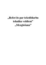 Konspekts 'Mezglošana', 1.