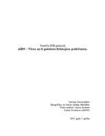 Referāts 'AIDS – viena no šī gadsimta lielākajām problēmām', 1.