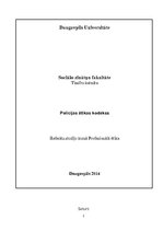 Referāts 'Policijas ētikas kodekss', 1.