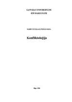 Referāts 'Konfliktoloģija', 1.