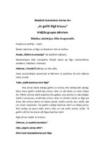 Konspekts 'Ar gailīti Rīgā braucu', 1.