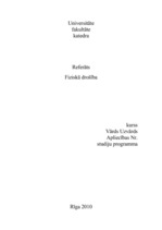 Referāts 'Fiziskā drošība', 1.