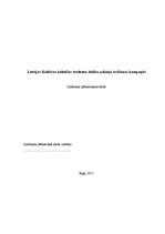 Referāts 'Latvijas Kultūras koledžas studentu dalība uzlīmju krāšanas kampaņās', 1.