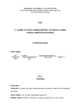 Diplomdarbs '5 - 6 gadu vecu bērnu radošās darbības veicināšana vizuālās mākslas nodarbībās p', 1.