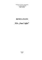 Biznesa plāns 'Solāriju salons', 1.