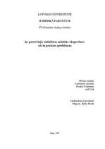 Referāts 'Ar patērētāju sūdzībām saistītās ekspertīzes un to prakses problēmas', 1.