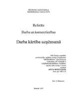 Referāts 'Darba kārtība uzņēmumā', 1.