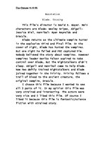 Konspekts 'Annotation About Movies "Blade.Trinity" and "Elektra"', 1.