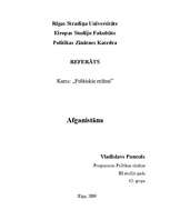 Referāts 'Afganistānas politiskā sistēma', 1.