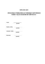 Diplomdarbs 'Tematiskā pārbaude kā nodokļu kontroles veids Valsts ieņēmumu dienestā', 1.