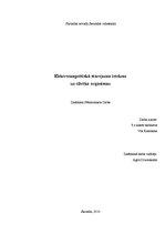 Referāts 'Elektromagnētiskā starojuma ietekme uz cilvēka organismu', 1.