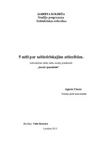 Konspekts 'Pieci mīti par sabiedriskajām attiecībām', 1.