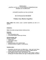 Konspekts 'Es un pasaule rudenī', 1.