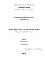 Referāts 'Sakarība starp divu pensiju plānu ienesīgumu laika posmā no 2009.gada janvāra lī', 1.