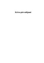 Referāts 'Kravu pārvadājumi', 1.