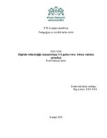 Diplomdarbs 'Digitālo tehnoloģiju izmantošana 5-6 gadus vecu bērnu valodas attīstībai', 1.