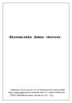 Konspekts 'Ekonomiskās domas vēsture', 1.